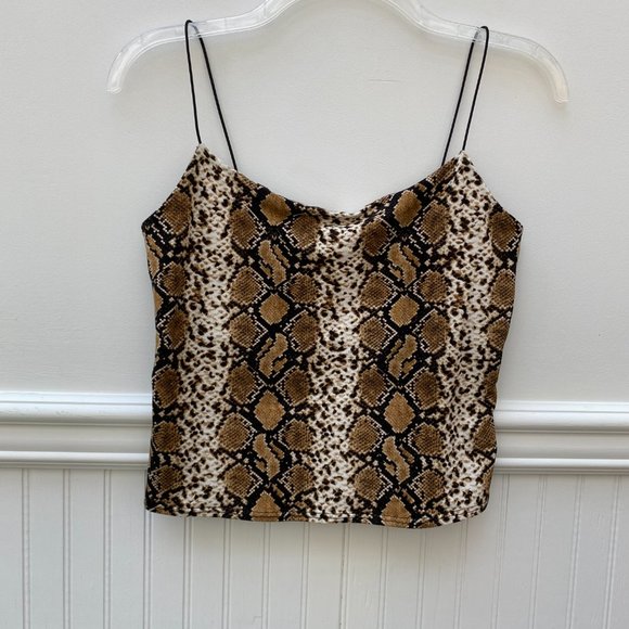 gaze Tops - Gaze Snake Print Tank Top size medium